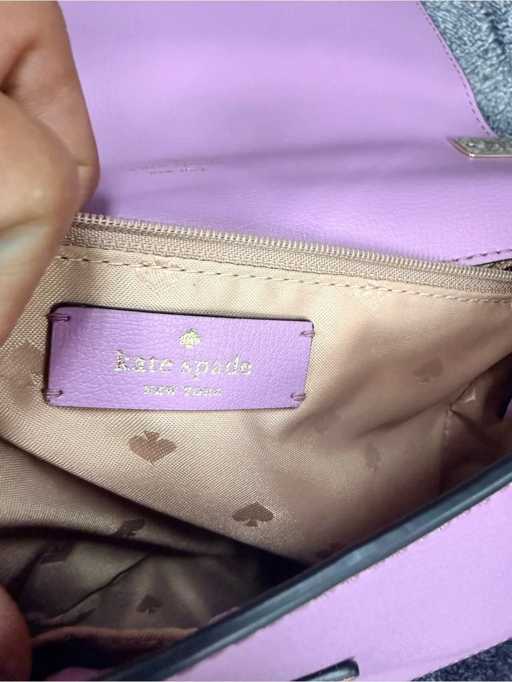 KATE SPADE NEW YORK MEDIUM CHAIN SADDLE BAG ROBYN EXOTIC PINK MAUVE